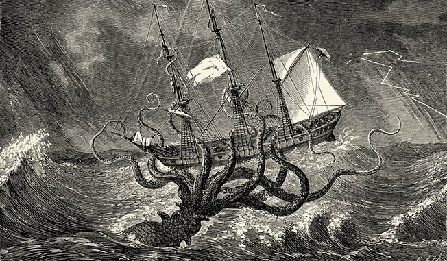 Le Kraken monstre marin mythologie nordique
