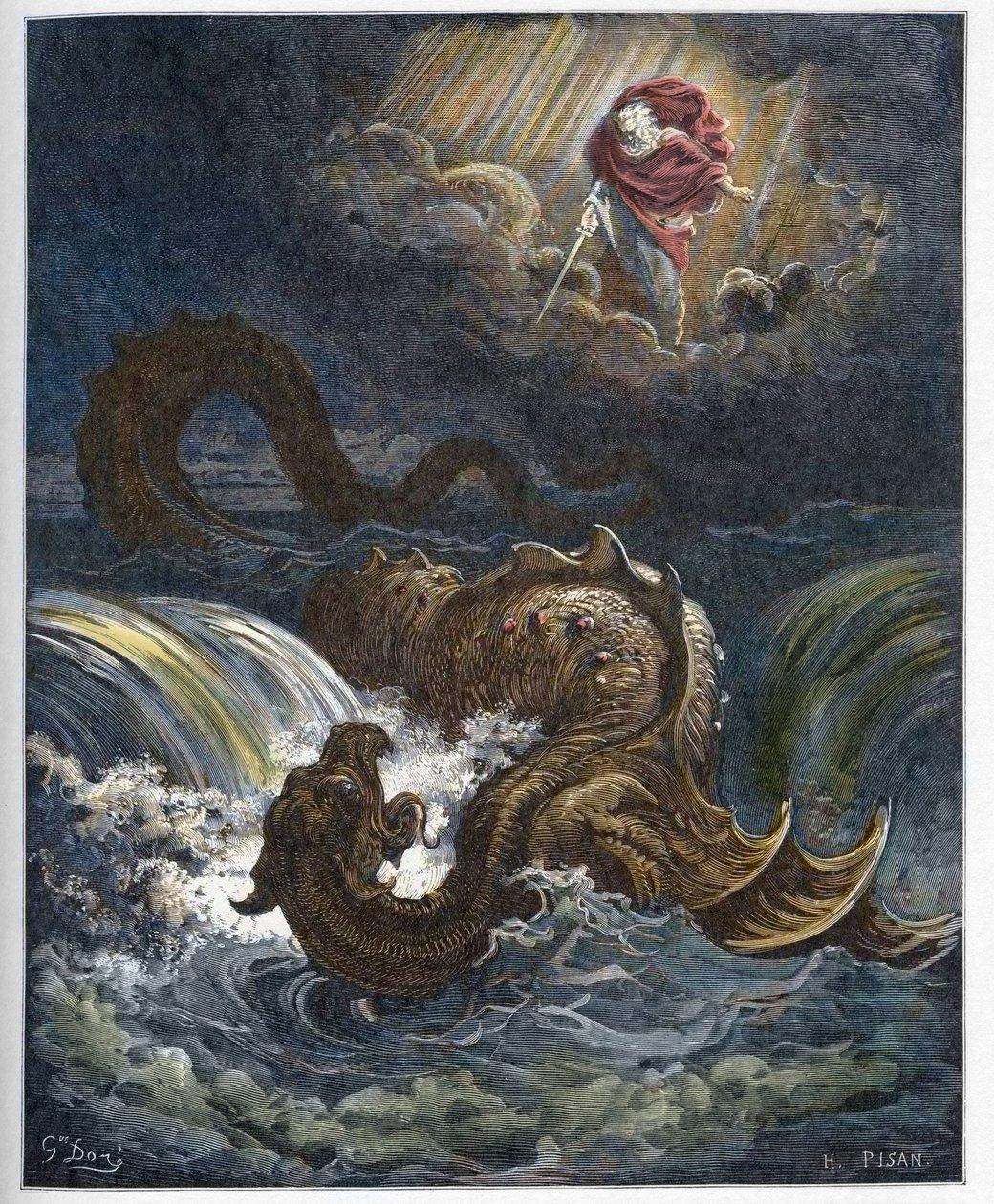 Léviathan Gustave Doré Bible monstre marin